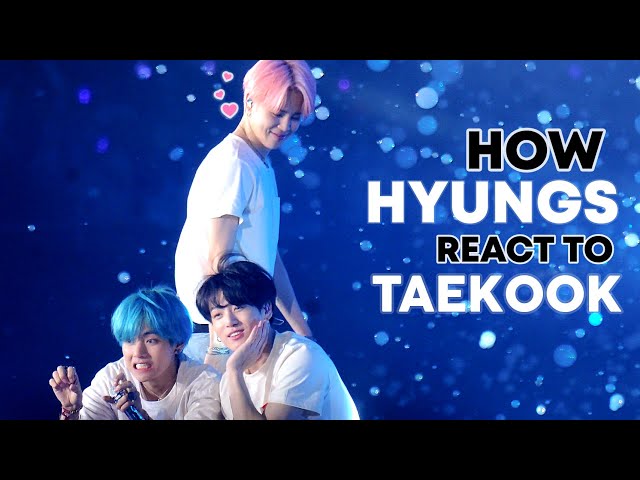 Como os Hyungs reagem a TaeKook [vkook - kookv]