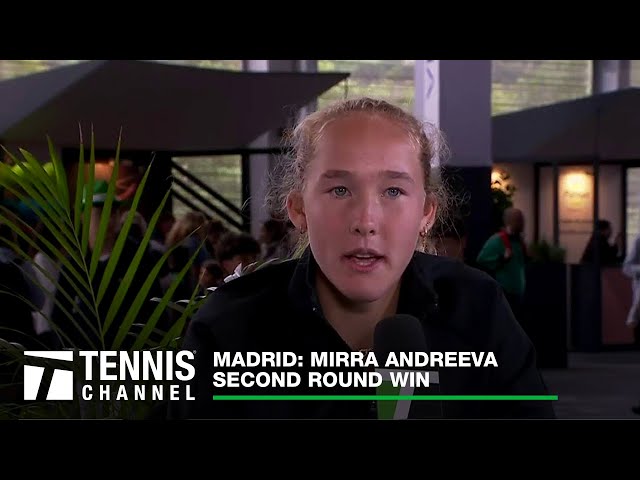 Mirra Andreeva Earns A Win Over Noskova Ahead Of Her 17th Birthday | Madrid Second Round