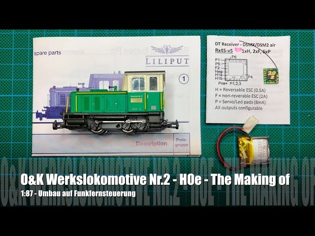 1:87 RC Mikromodell - O&K Schmalspur Lokomotive H0e - Making of - narrow gauge - 3D Print