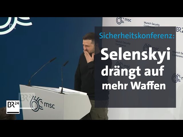 Selenskyi auf Münchener Sicherheitskonferenz | BR24