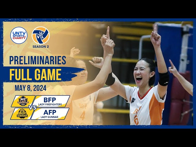 BFP Lady Firefighters vs AFP Lady Gunnar FULL GAME – May 08, 2024 | #UVL Season 2