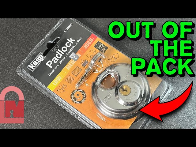 KASP 16060D Padlock Picked out of the Pack