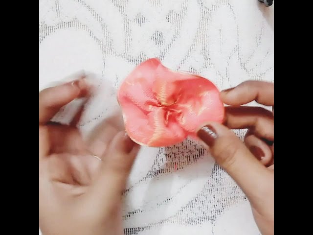 Fabric Flower || Hand Embroidery || Sewing Hack || Soha Sinha #shorts