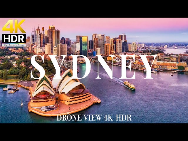 Sydney 4K drone view 🇦🇺 Flying Over Sydney | Relaxation film with calming music - 4k HDR