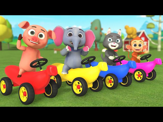 Vibrant Learning with Colors & Funny Animals: Best Nursery Rhymes for Toddlers and Kids