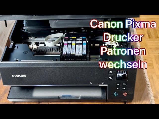 Changing Canon Pixma printer cartridges - Replacing Canon Pixma printer cartridges