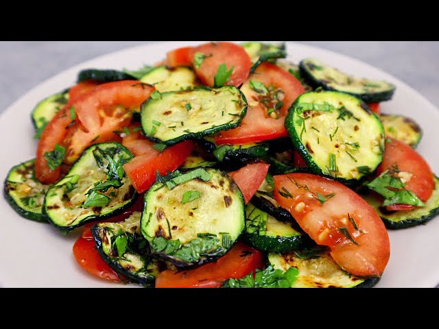When you have zucchini and tomatoes make this delicious salad # 152