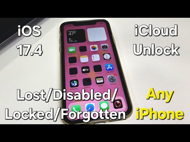 iOS 17.4 iCloud Unlock Any iPhone Lost/Disabled/Locked to Owner/Forgotten 100% Success Method✔️