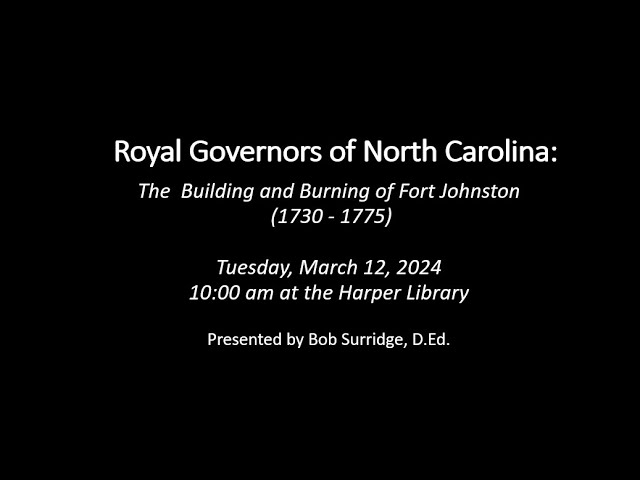 The Royal Governors of North Carolina