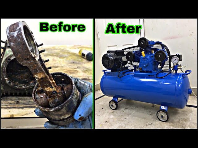 Rusty Old Air Compressor Restoration - Vintage Air Compressor - Perfection Restoration