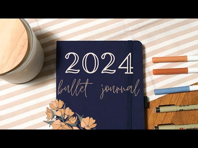 YEARLY BULLET JOURNAL SET UP | Simple Bullet Journal 2024 Layout | 2024 Bullet Journal Setup