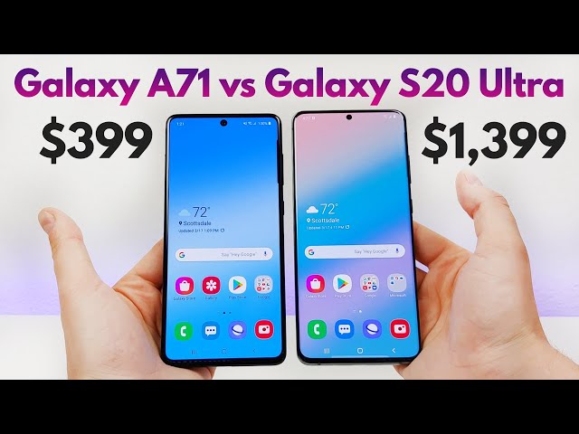 Samsung Galaxy A71 vs Samsung Galaxy S20 Ultra - Who Will Win?