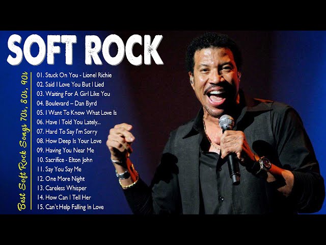 Lionel Richie, Bee Gees, Elton John, Billy Joel, Rod Stewart, Lobo🎙 Soft Rock Love Songs 70s 80s 90s