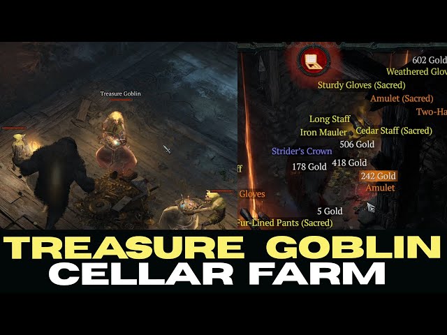 Diablo 4: Efficient Cellar Farming Method | Treasure Goblin Hunting Guide