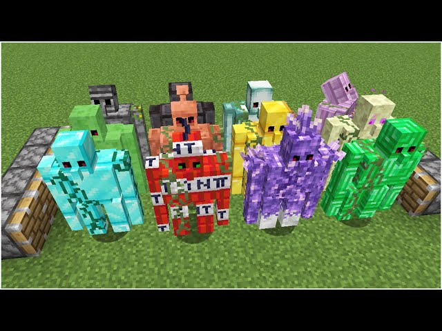 All Minecraft Golems Combined ?? 😱🤯 What will happen ??