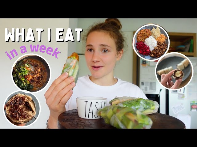 VEGAN WHAT I EAT IN A WEEK 🌱☺️ easy & quick recipes