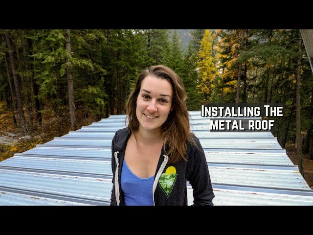 Installing A Metal Roof On Our Off Grid Home | Bluetti 200w Portable Solar Panels