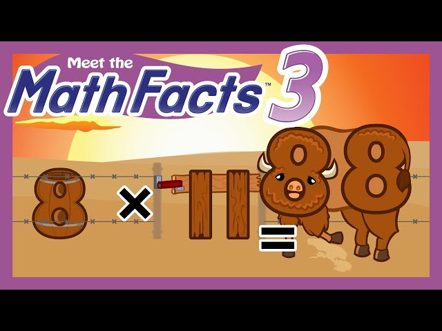 Meet the Math Facts Multiplication & Division - 8 x 11 = 88 | Preschool Prep Company