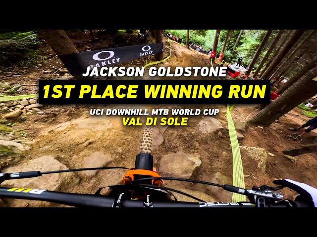 GoPro: Jackson Goldstone's Insane Winning Run - Finals  | 2023 UCI MTB World Cup in Val Di Sole