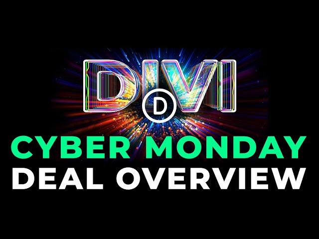 Elegant Themes 2021 Cyber Monday Deal Overview LIVE