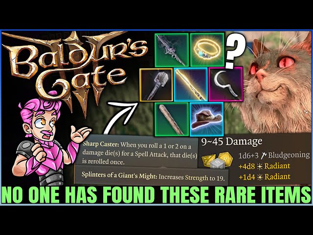 Baldur's Gate 3 - Only 0.01% of Players Will Get Items - 8 Secret BROKEN Weapons & Armor Gear Guide!