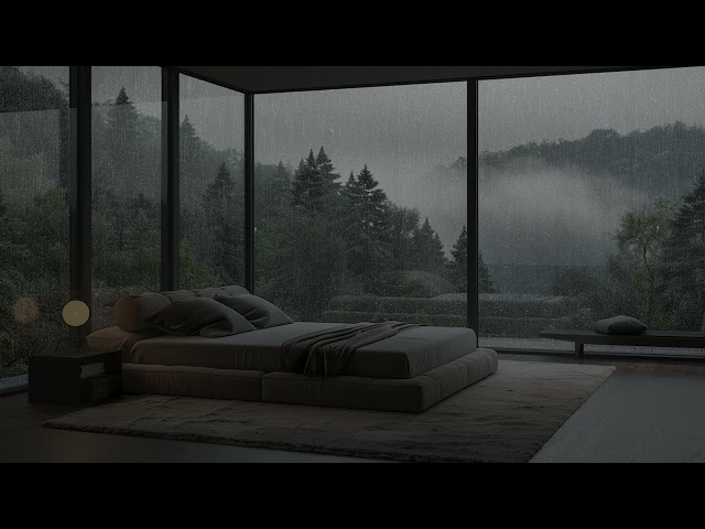 Relaxing Rain On Stormy Days To Comfort Your Soul | Sound Increases Sleep Quality