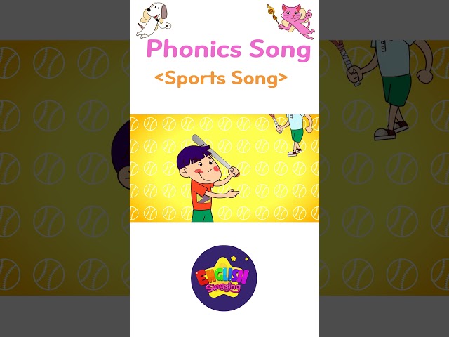 Easy Words 4 (Sports Song) - Learn English vocabulary for kids - English song for Toddlers #shorts