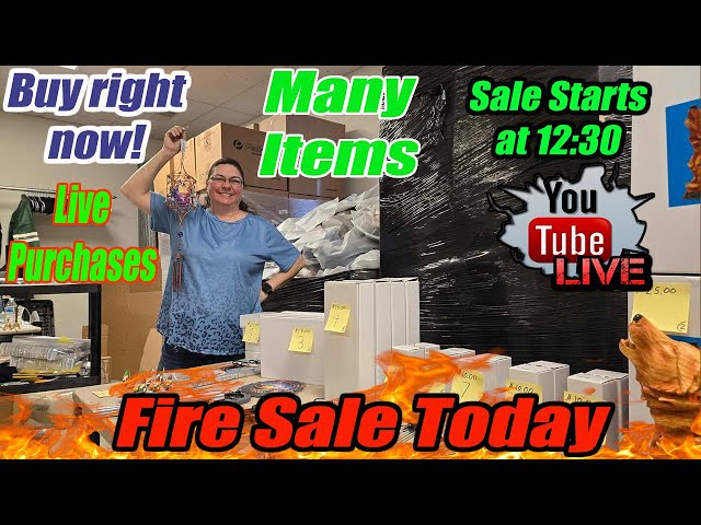 Live Fire Sale - Wind chimes, clothing, swimsuits, home decor, and much more! Join us!