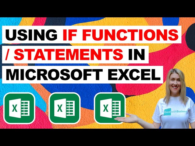Using IF Functions in Excel (Beginner Tutorial)