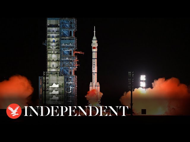 Watch again: China launches rocket carrying three astronauts to Tiangong space station