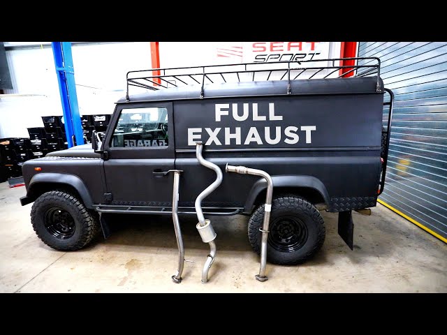Defender gets a FULL EXHAUST system