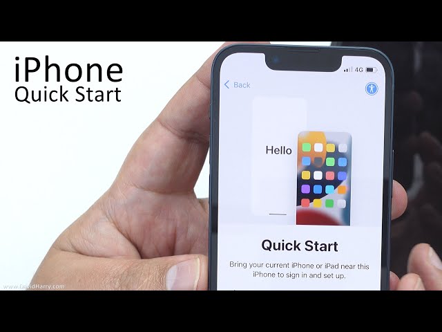 How to Setup an iPhone Using Quick Start