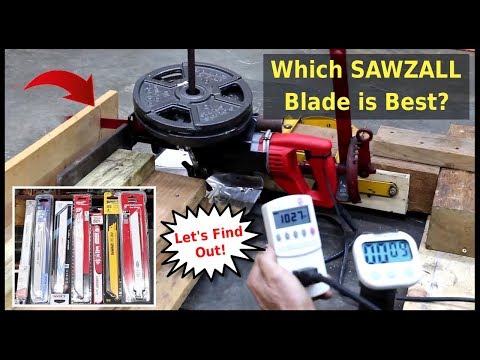 Sawzall blade tests