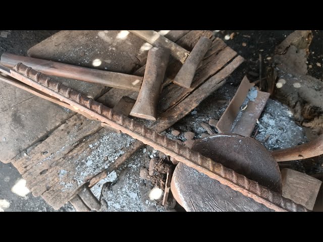 Knife Making - How to Make a Khmer Long Knife from Old Rebar