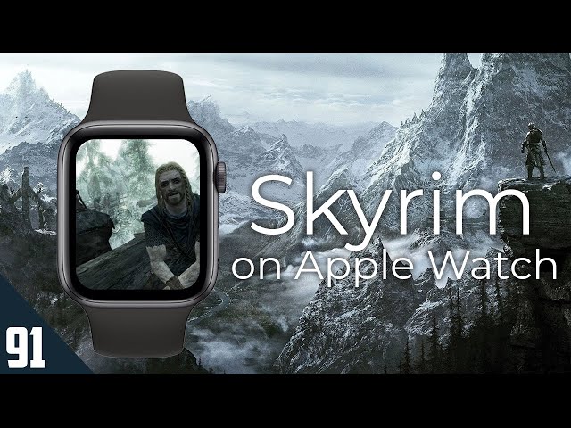 Playing Skyrim on Apple Watch, kind of
