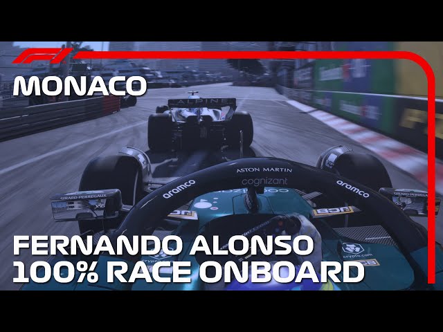 F1 2023 - Fernando Alonso's Onboard 100% Race at Monaco GP 2023 ( F1 22 Gameplay )