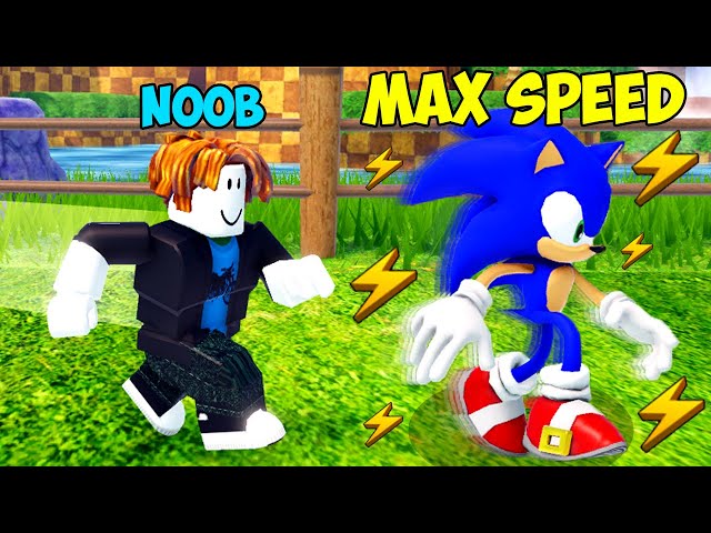 Spending All My Robux to Become the FASTEST NOOB in Roblox Sonic Speed Simulator