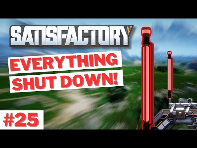 Factory Shutdown from Too Much Fuel [Satisfactory]