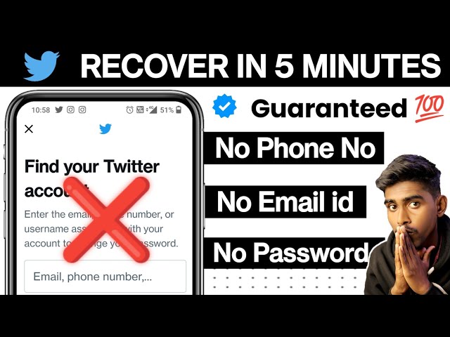 How to Recover Twitter account Without Email and Phone number | Recover Without username & password