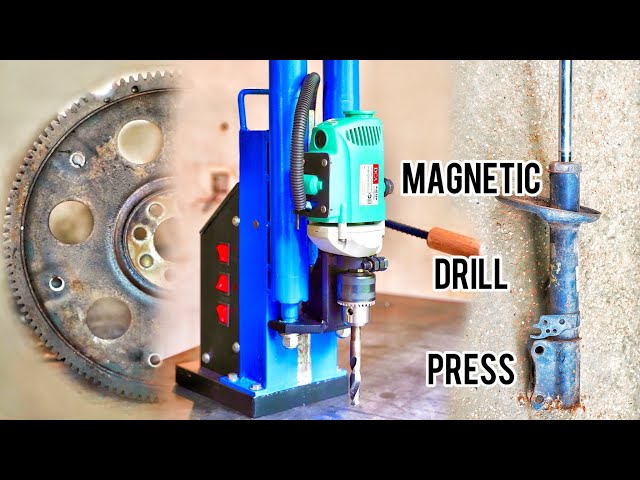 Magnetic Drill Press From Scratch Shock Absorber and Flywheel