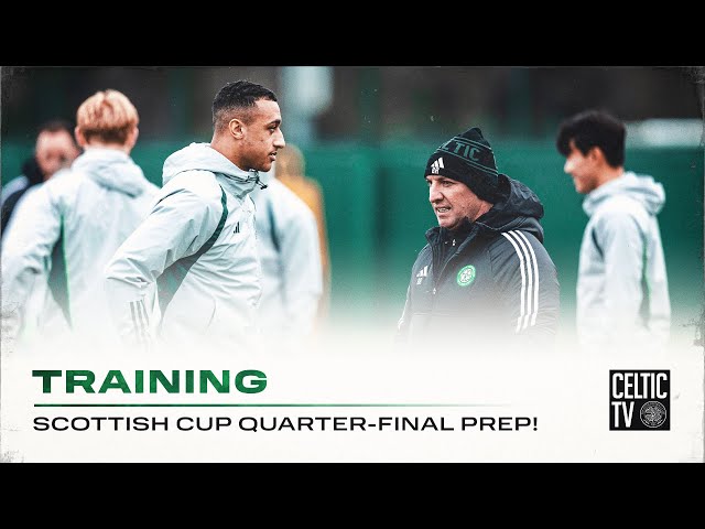 Celtic Training: Scottish Cup Quarter Final preparations for the Celts!