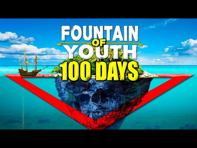 I Survived 100 Days in Fountain of Youth After Being SHIPWRECKED!