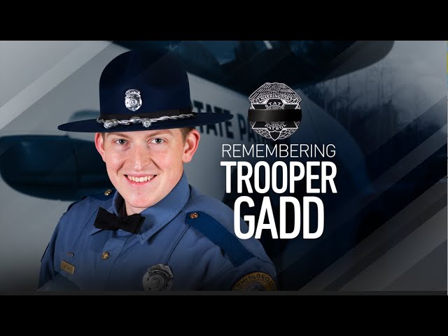 WATCH: Memorial service honoring fallen WSP Trooper Christopher Gadd