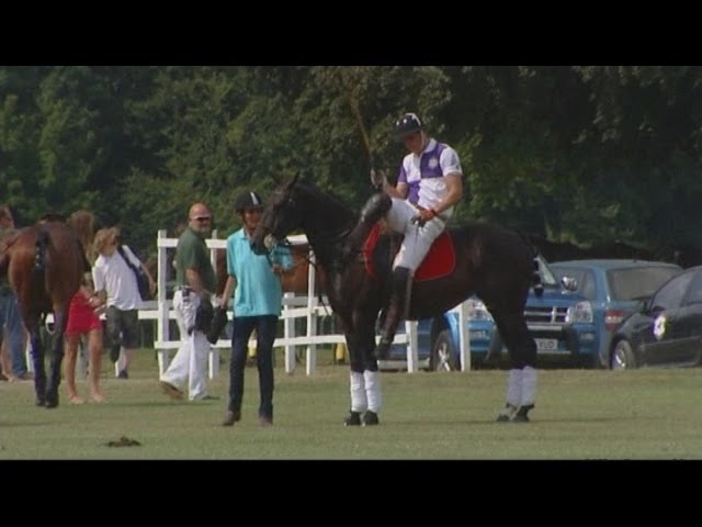 Wills plays polo on Kate's 'due date'