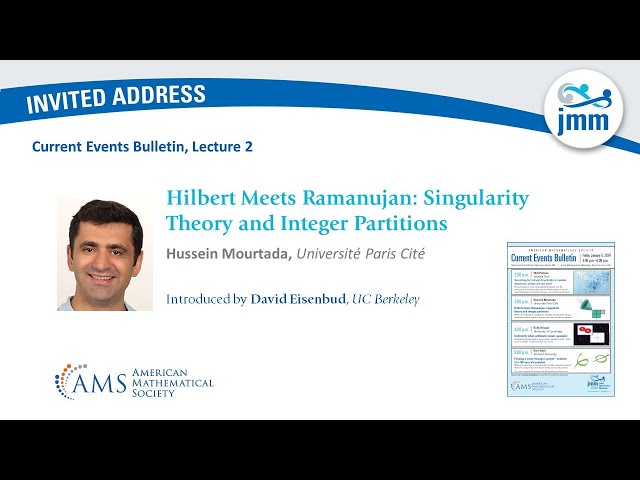 Hussein Mourtada "Hilbert Meets Ramanujan: Singularity Theory and Integer Partitions."