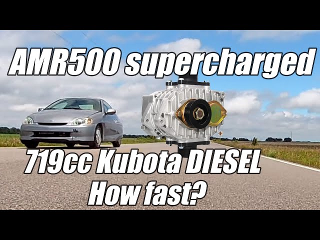 S4 E9. We fix and road test the AMR500 supercharged Kubota diesel powered Honda