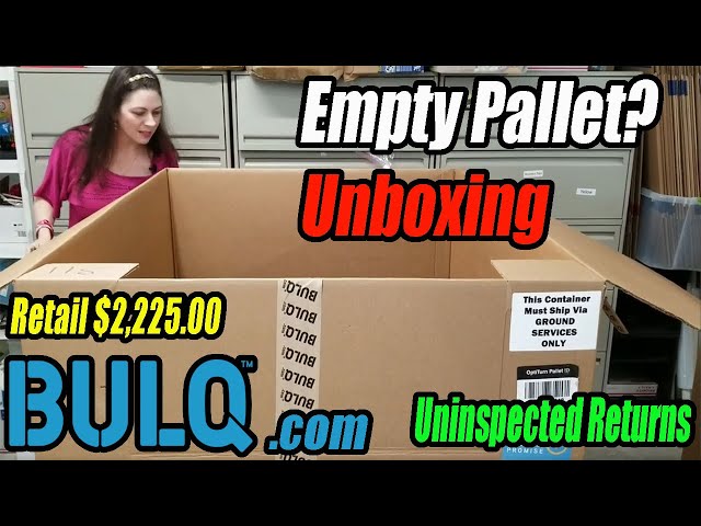Bulq.com Unboxing - Empty Pallet? What!? - Uninspected Returns - What can I Resell?