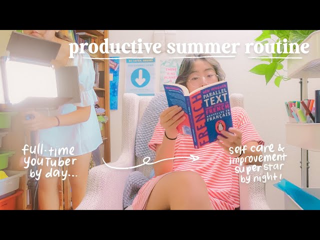 MY PRODUCTIVE DAILY ROUTINE summer at home edition // 6 am to ? whenever i fall asleep lol