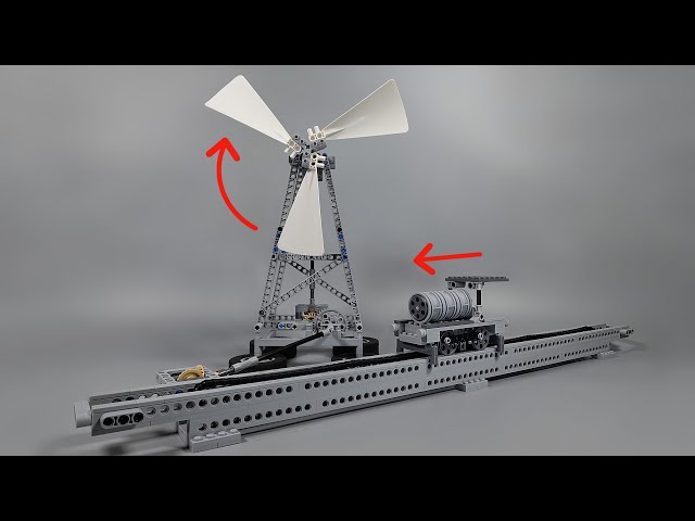 Wind-Powered Lego Train