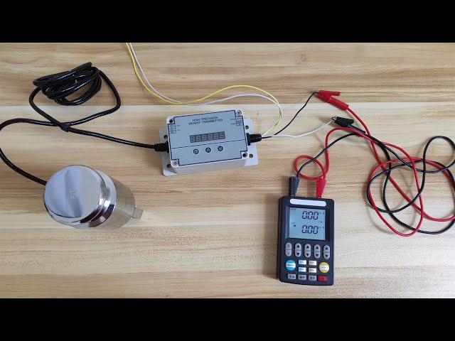 Load cell transmitter 4~20mA output calibration